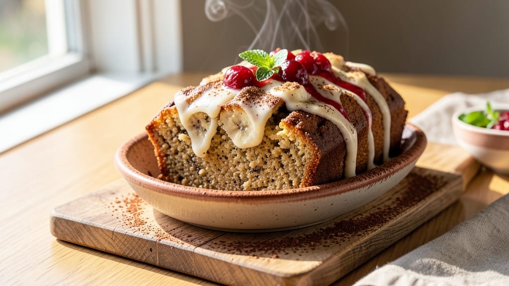 A Latte Food Banana Bread Recipe: Moist Coffee-Caramel Swirls in One Loaf