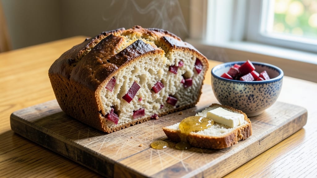 Amish Rhubarb Bread Recipe: Tart-Sweet Swirls Straight From The Oven