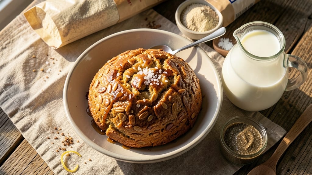 Almond Bread Recipe: Microwave-Made Crusty Loaf in 5 Minutes