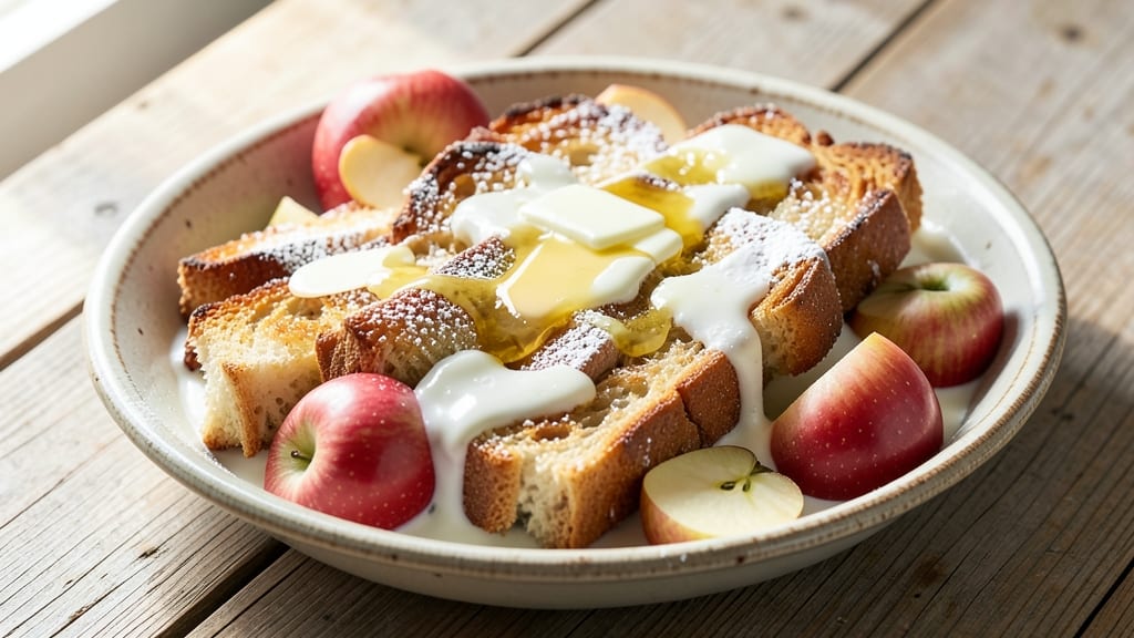 Apple Bread and Butter Pudding Recipe: Warm Cinnamon Spice and Buttery Layers