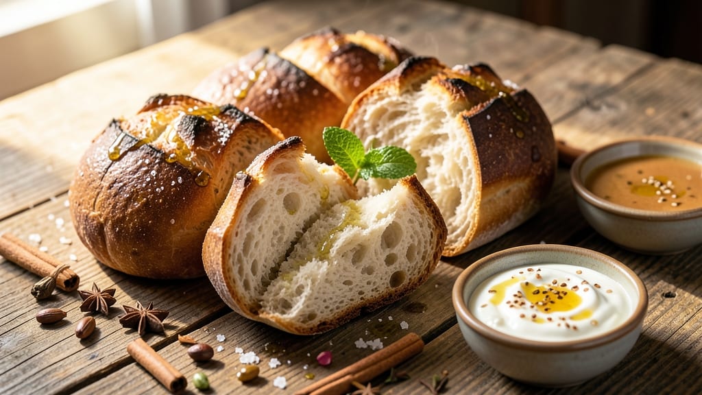 Authentic Syrian Bread Recipe: Pillowy Crust With Nutty Sesame Crunch