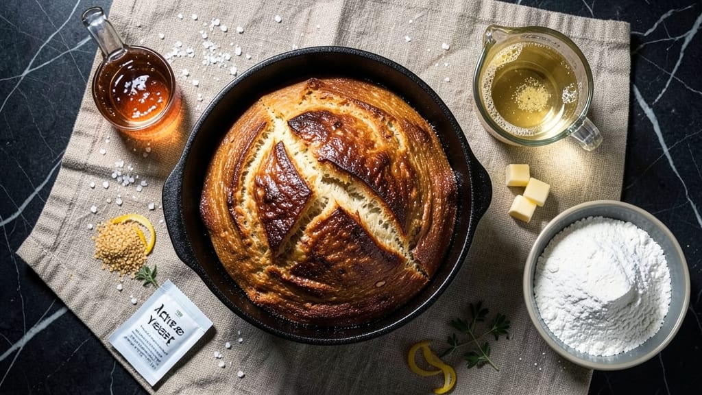 7-Quart Dutch Oven Bread Recipe: Pillowy Crust With Golden Brown Crunch
