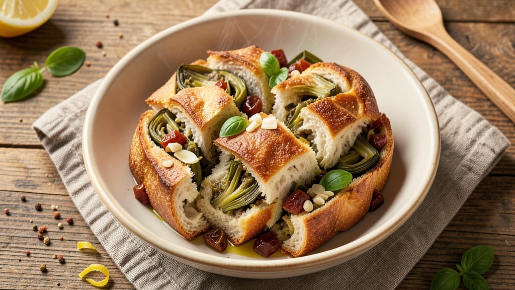 Artichoke-Stuffed Bread Recipe: Crispy Top, Gooey Cheese Center