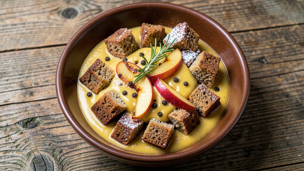 Apple and Rye Bread Pudding Recipe: Spiced Cinnamon Crunch With Caramelized Apples