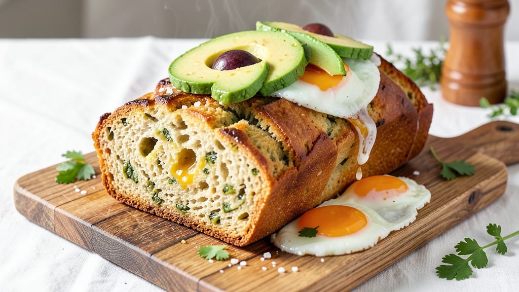 Avocado and Egg Bread Recipe: Fluffy Layers With Crunchy Top and Creamy Filling