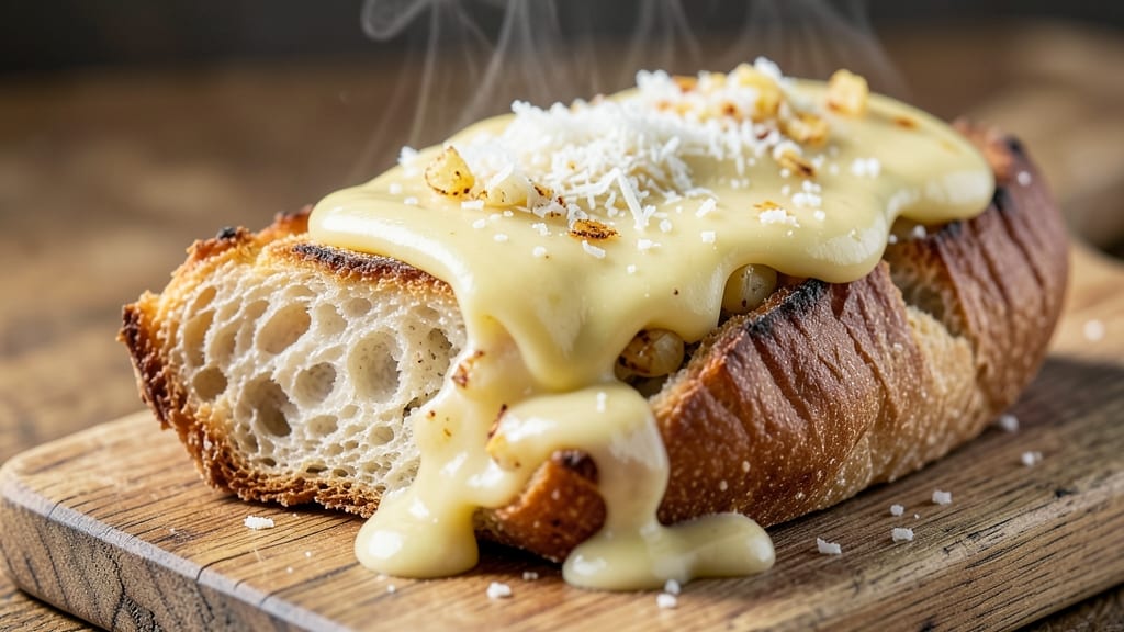 Alfredo Garlic Bread Recipe: Buttery Garlic Crust With Cheesy Pull-Apart Magic