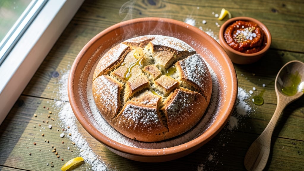 Algerian Bread Recipe: Flaky Layers With Harissa-Kissed Crust