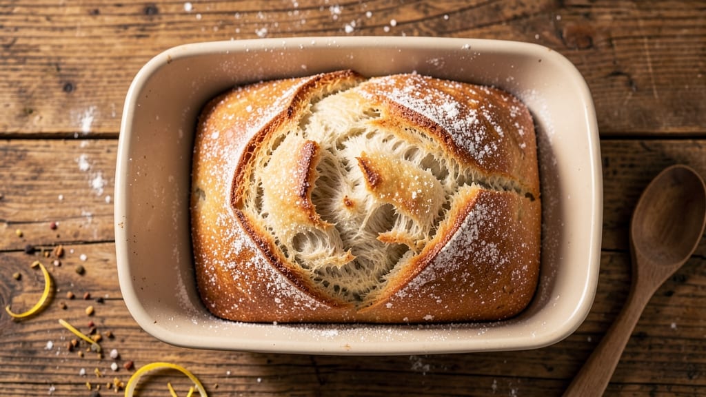 1 Pound Loaf Bread Recipe: Homemade Crust With Airy Crumb Inside