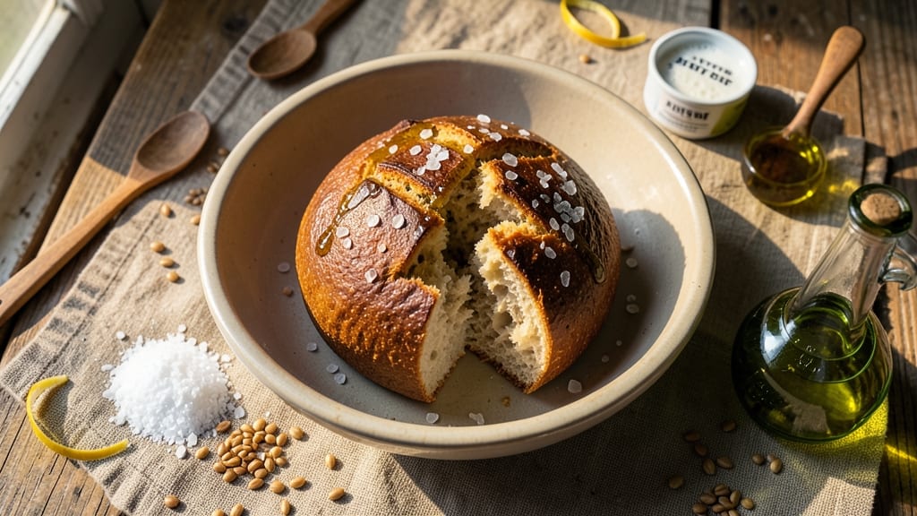 Alkaline Spelt Bread Recipe: Light, Digestive-Friendly Loaf With Crusty Top