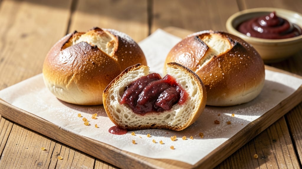 Anpan Bread Recipe: Sweet Red Bean Filling With Crispy Layers