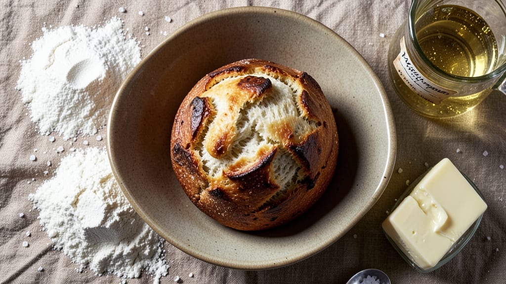 Albany White Bread Recipe: No-Knead Crusty Loaf With Tangy Crumb