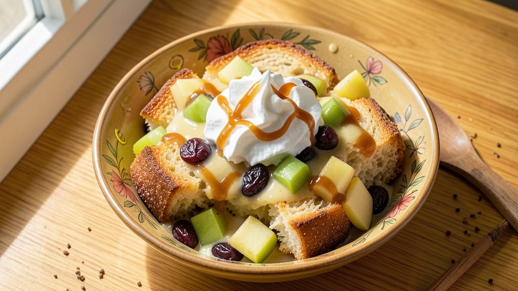 Apple Raisin Bread Pudding Recipe: Warm Cinnamon-Spiced Crumb With Caramelized Fruit