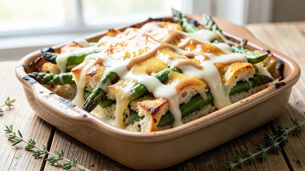 Asparagus Bread Pudding Recipe: Spring Green Twist on Classic Comfort