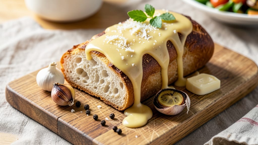 Alfredo Bread Recipe: Buttery Garlic Cheese Pull-Apart Loaf