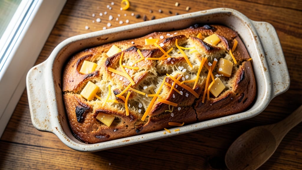 Artisan Cheddar Cheese Bread Recipe: Golden Crust With Melty, Stretchy Pulls